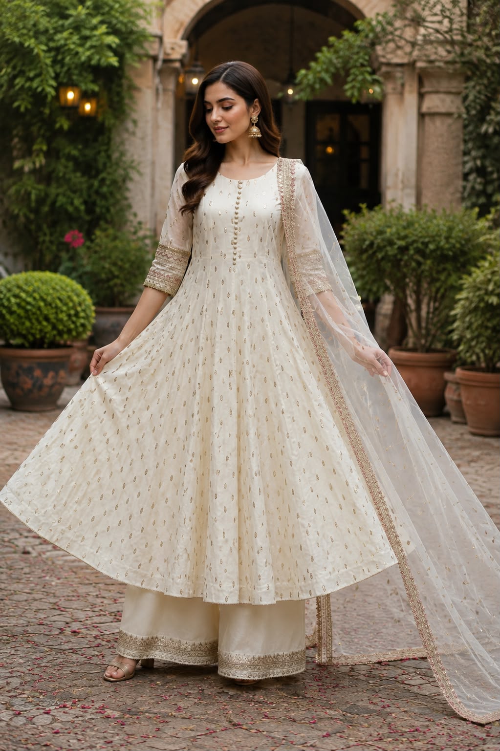 New Frock Style | Premium Embroidered 3-Piece