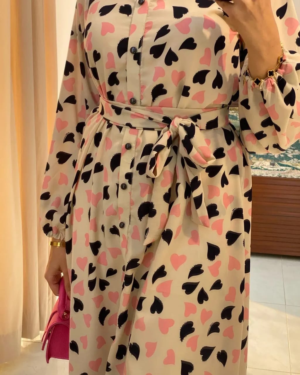 Skin & Black Lawn 2-Piece Frock