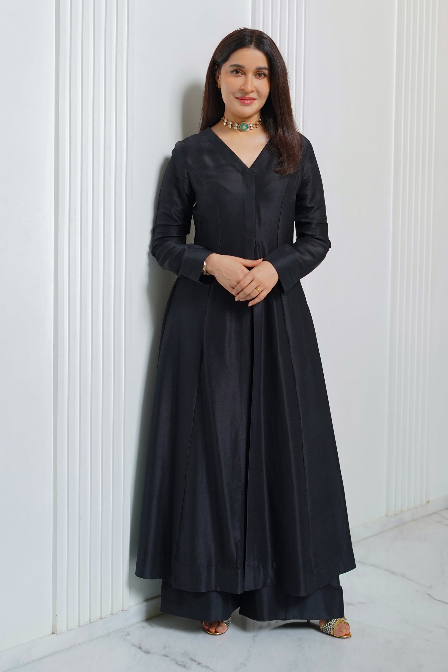 Exquisite Front Open Princess-Cut Ensemble