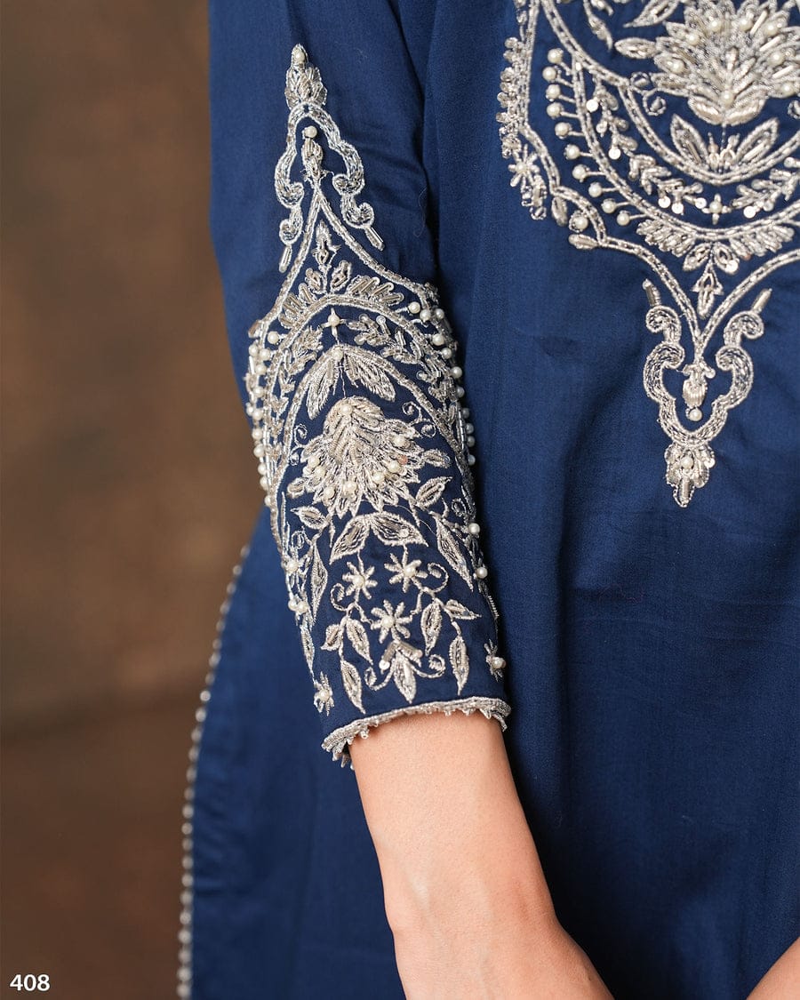 Premium Cotton Embroidered Suit with Dupatta