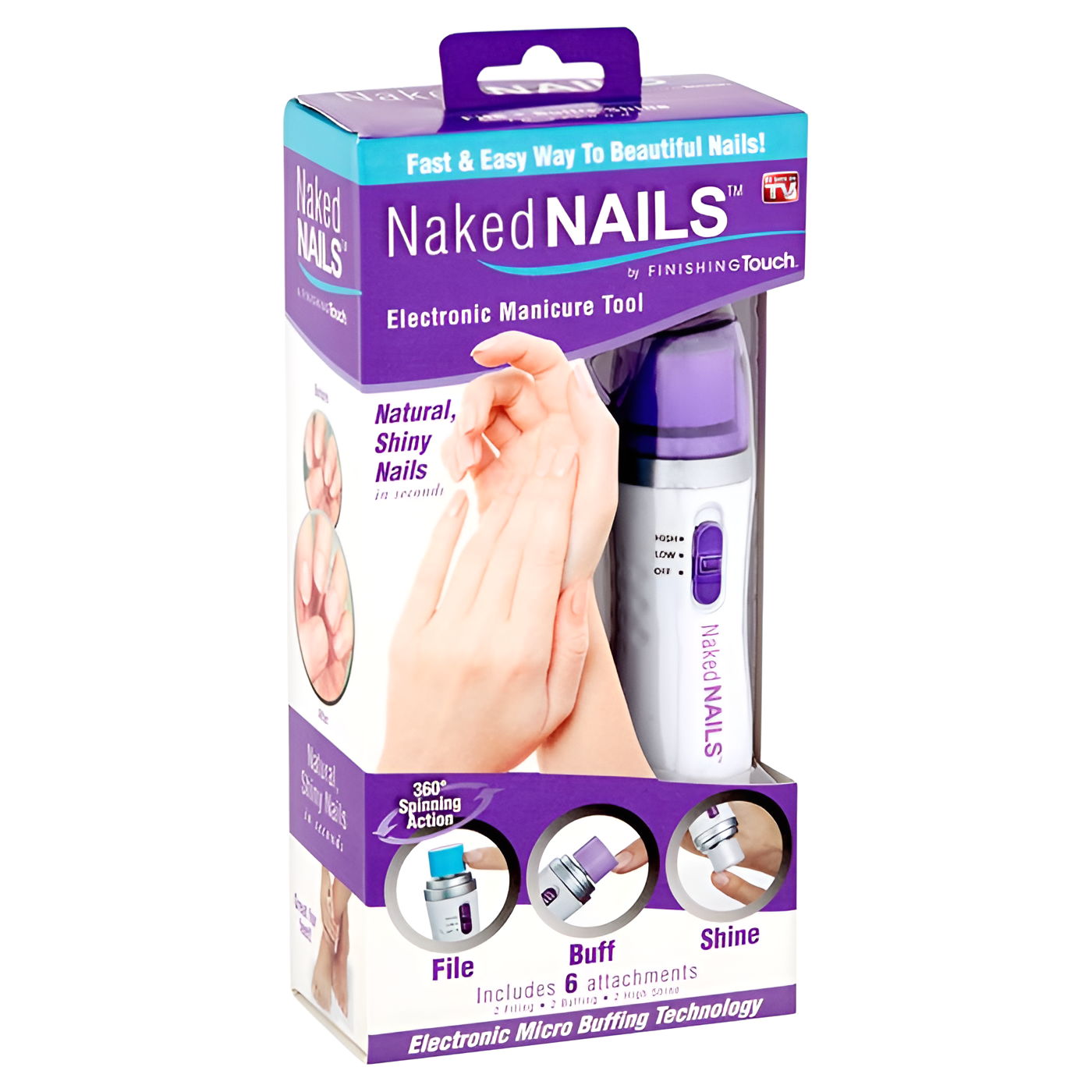 ✨ Naked Nails Electronic Manicure Tool – Shape, Buff & Shine Effortlessly! 💅💖