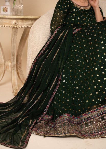 Noir & Noor Chiffon Flared Maxi | 3 Piece Suit