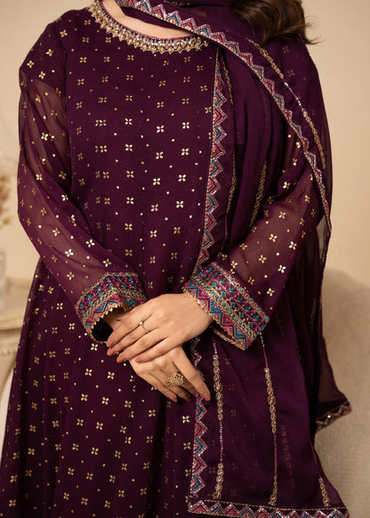 Noir & Noor Chiffon Flared Maxi | 3 Piece Suit