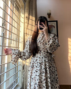 Skin & Black Lawn 2-Piece Frock