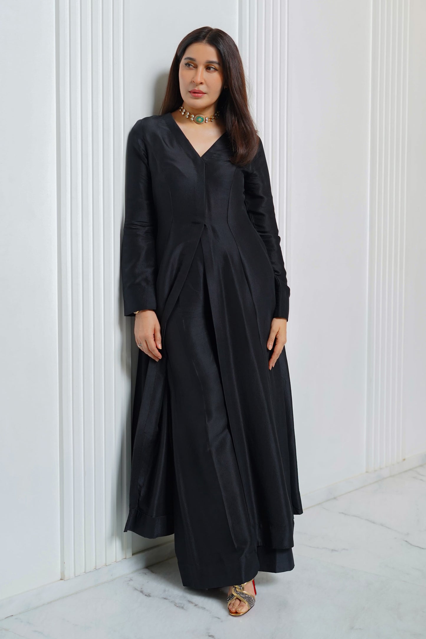 Exquisite Front Open Princess-Cut Ensemble