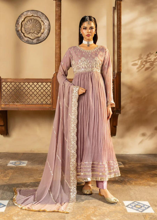 Bottle Green Chiffon Maxi – Elegant Festive Wear
