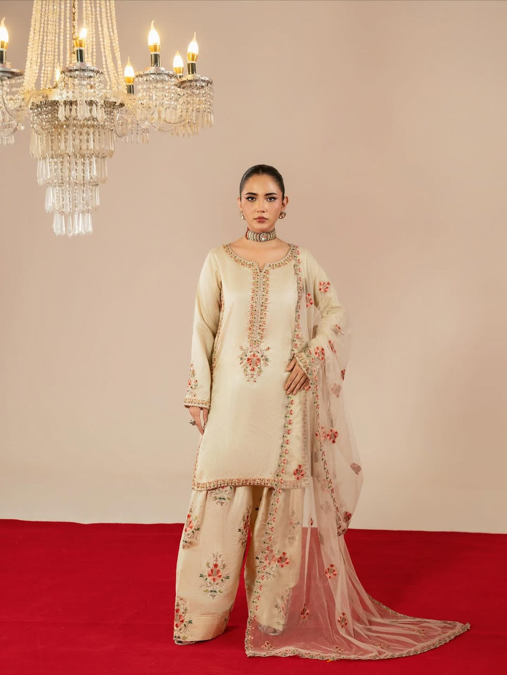 Premium Silk Embroidered Farshi Shalwar Collection