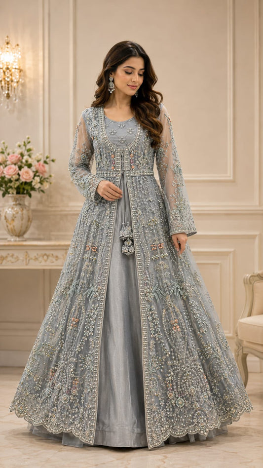 PREMIUM EMBROIDERED INDIAN GOWN