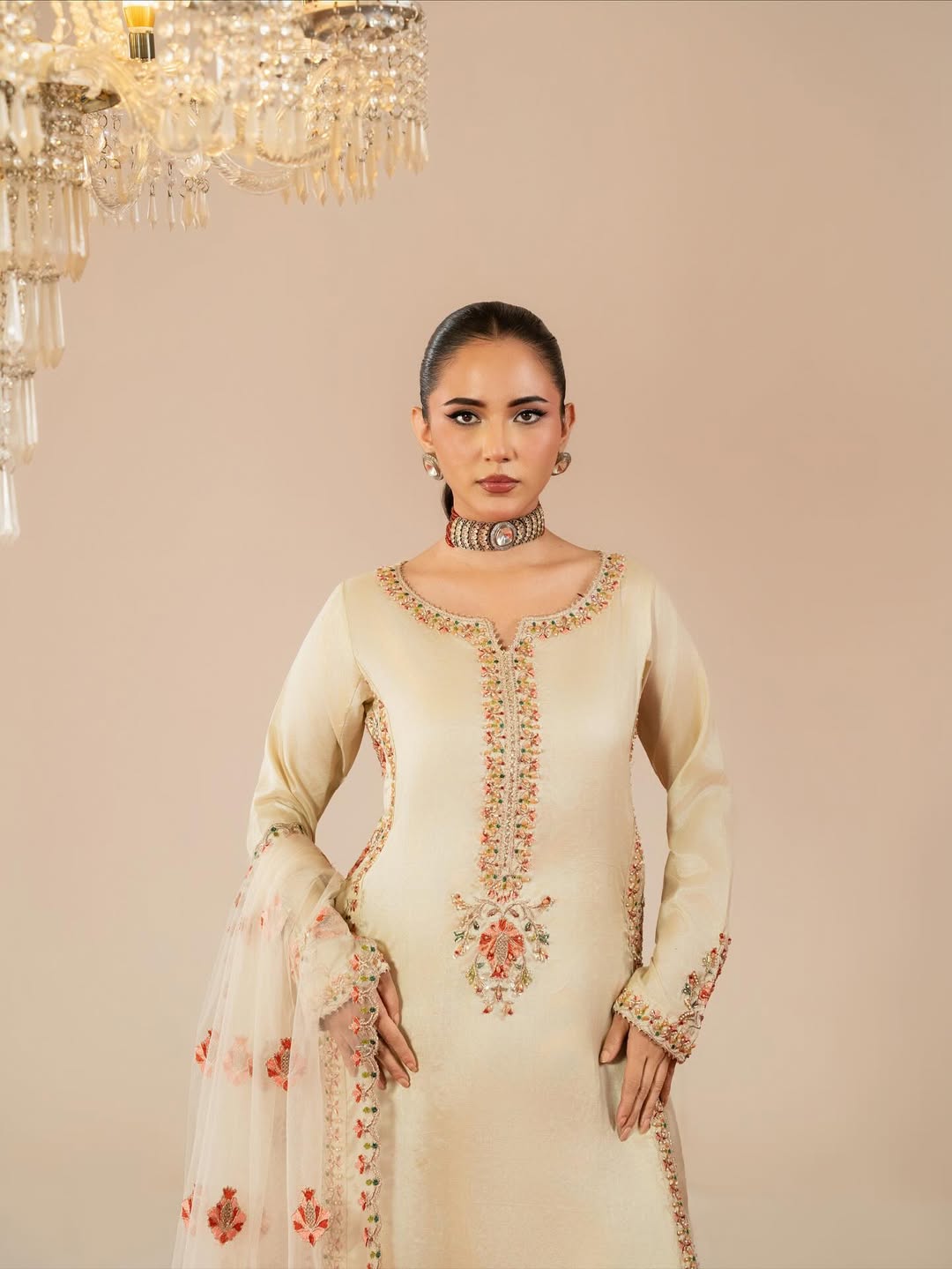 Premium Silk Embroidered Farshi Shalwar Collection