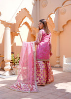 Mauve Pink Elegance - 3PC Embellished Gharara Set