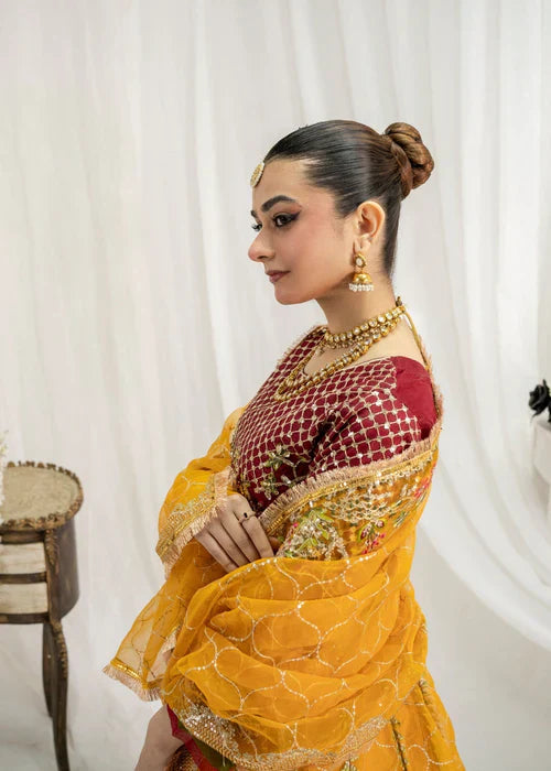 Majestic Maroon Lehenga Set – 4-Piece Wedding & Formal Wear