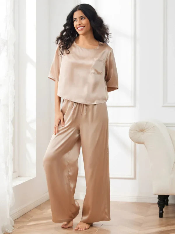 Women‘s Pure Silk Pajama Set