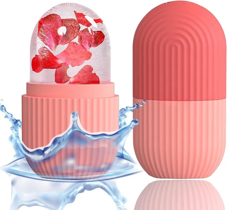 Silicone Ice Cube Roller Massager – Face, Eyes & Neck Care